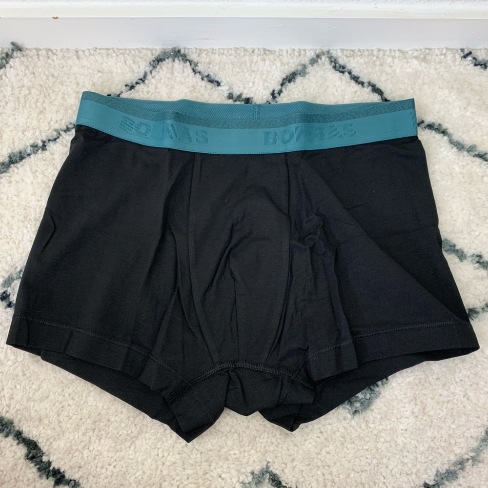 NWT NEW Bombas Men's Black Boxer Briefs Cotton Modal Trunk
